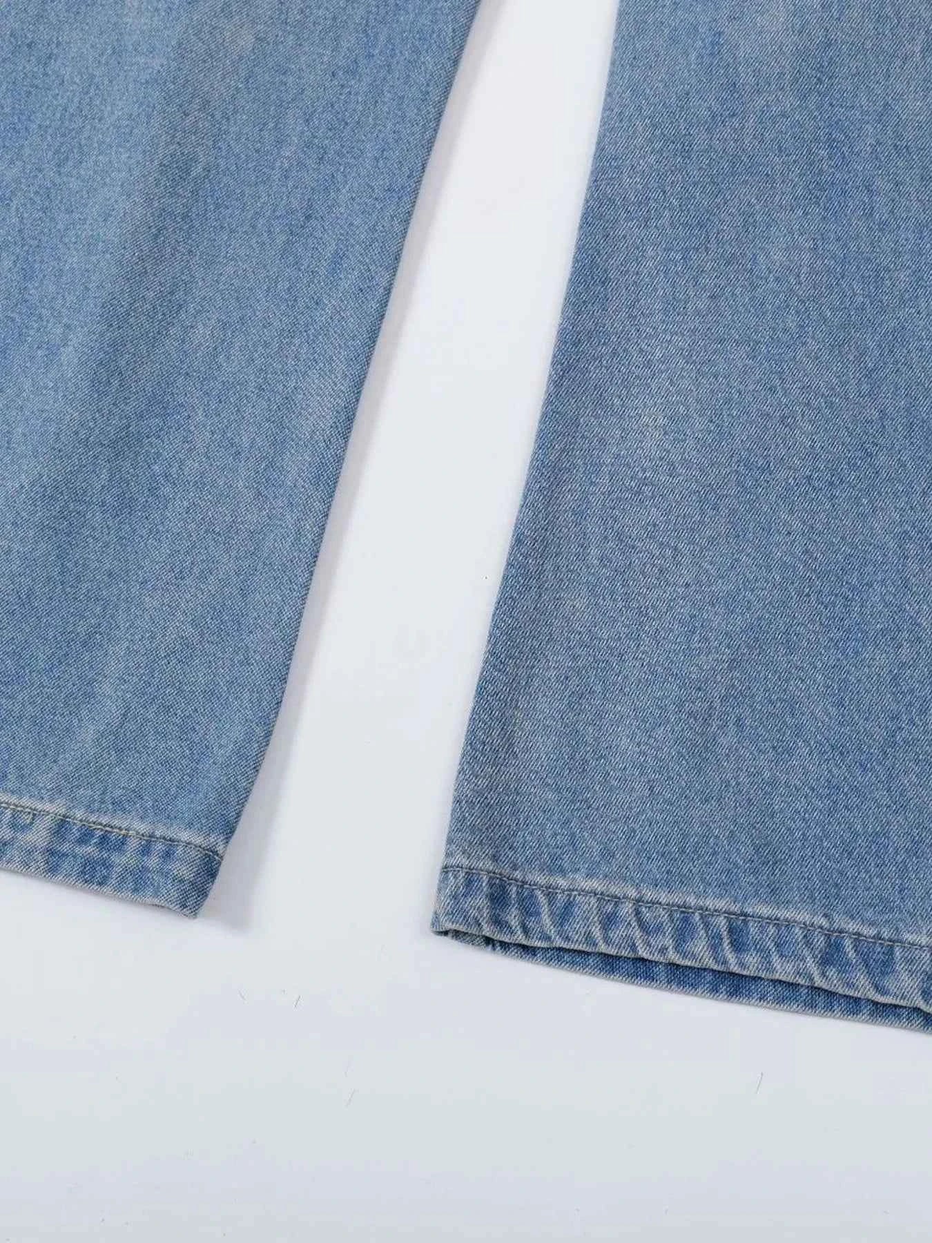 Basic style Oversized Wide leg Jeans