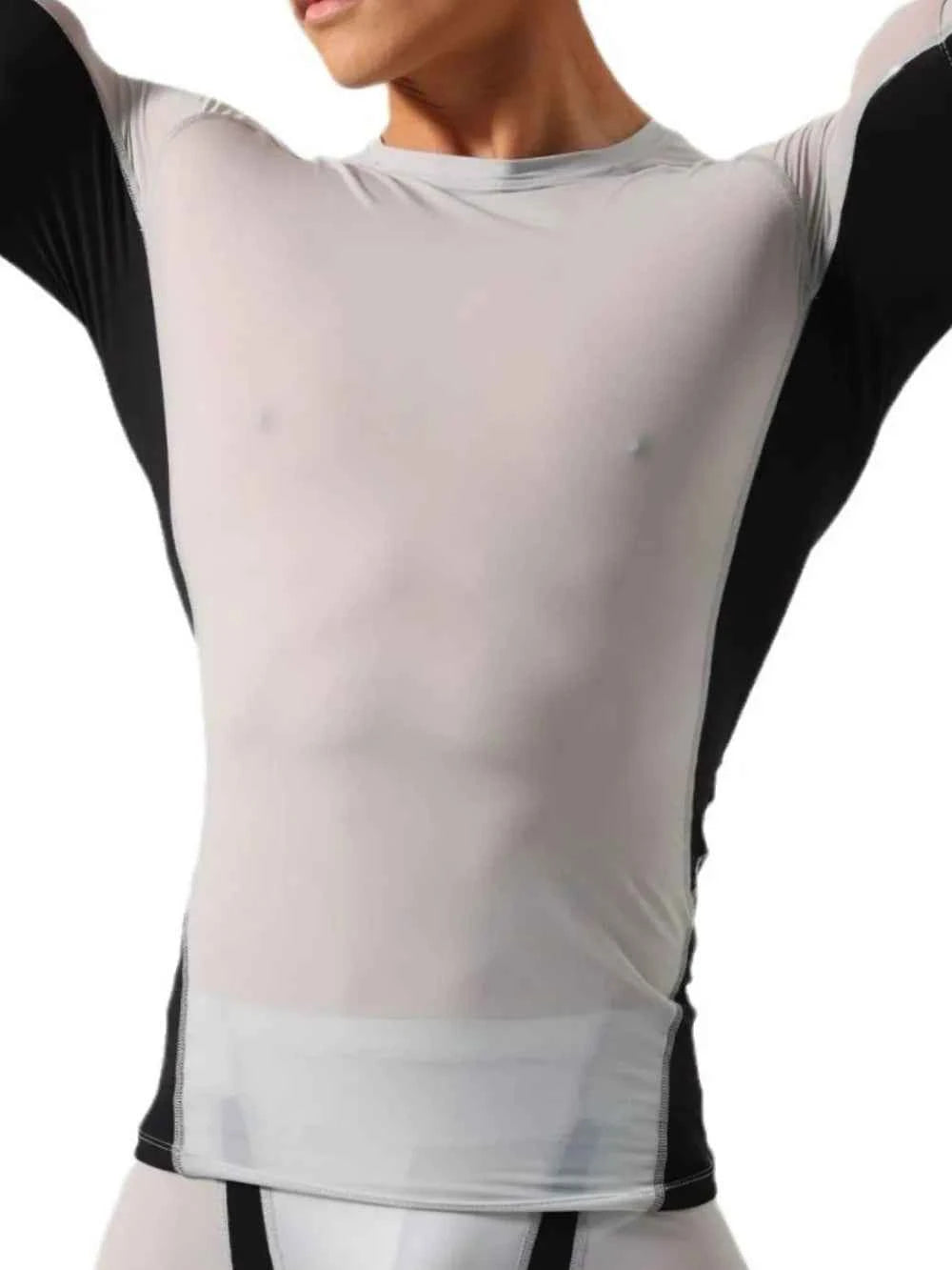 Men's Contrast Gym Guy Top - Damned Threads