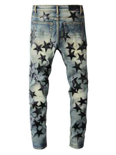 Men's Washed Star Slim Jeans - Damned Threads