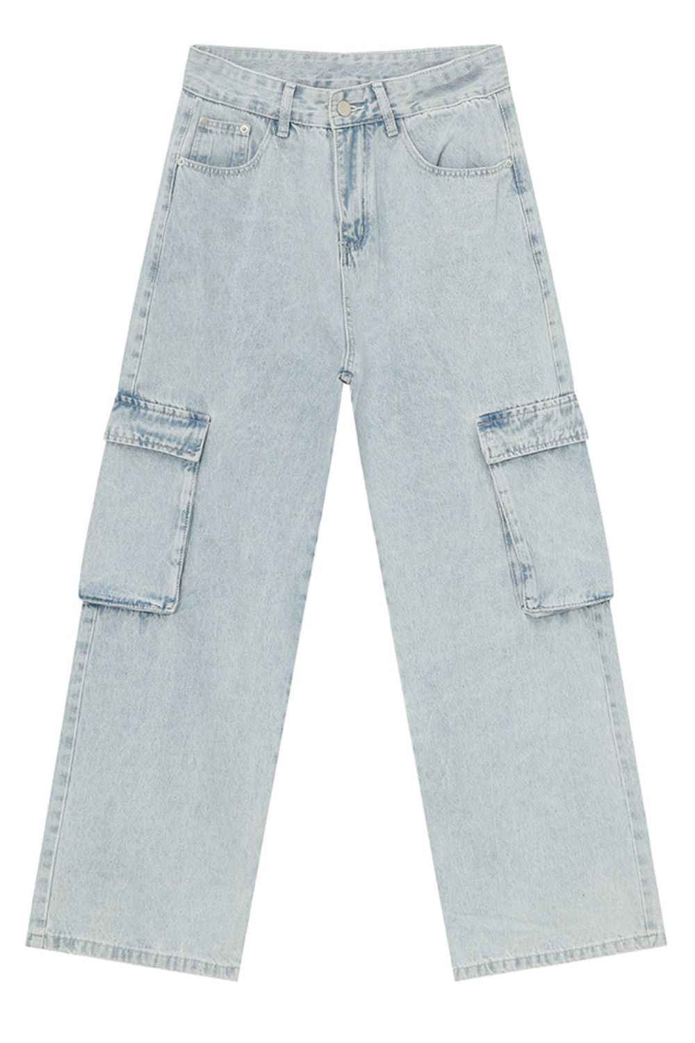 Men's Washed Straight Cargo Jeans - Damned Threads