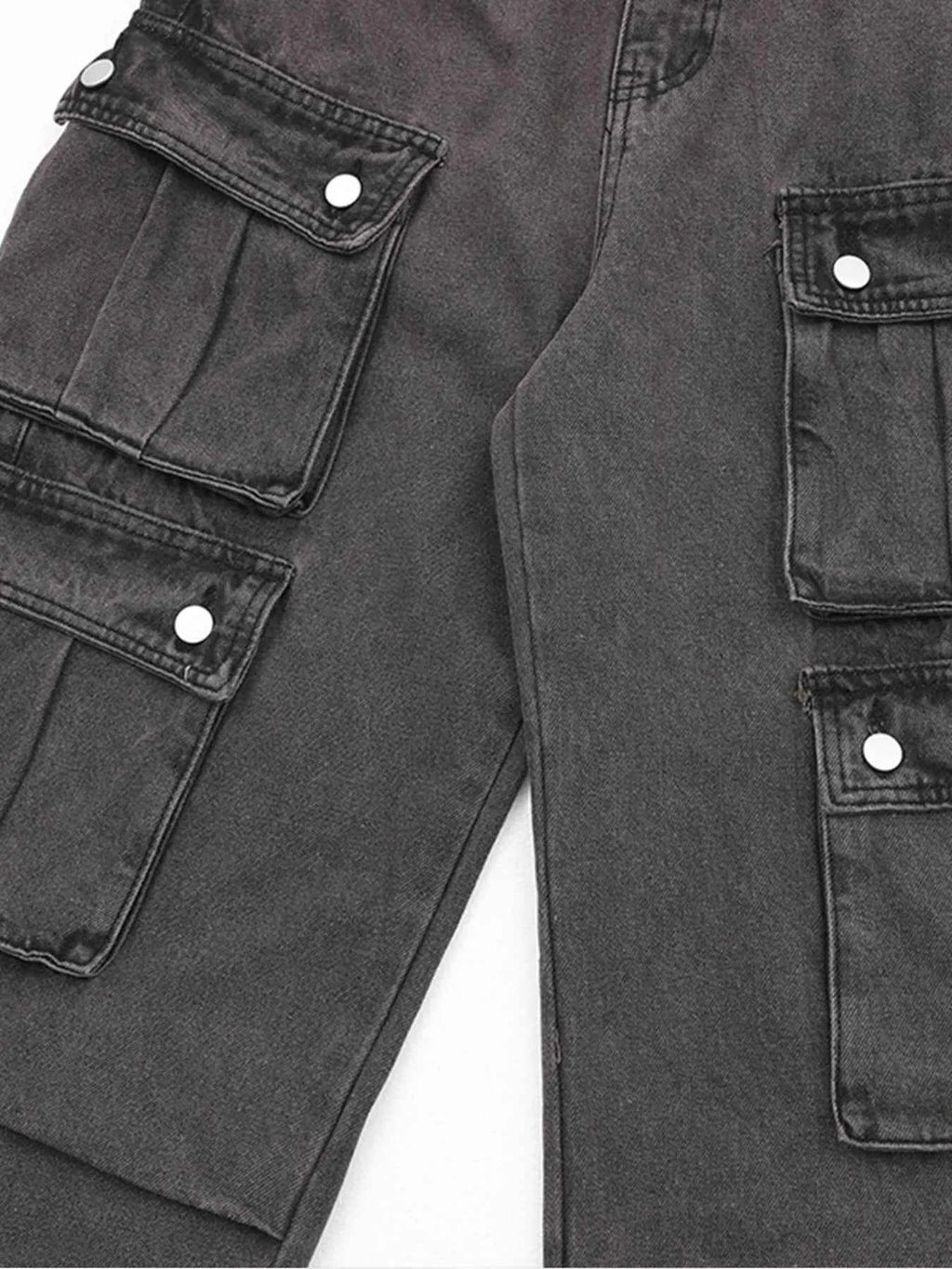 Men's Multi-Pocket Cargo Straight Jeans