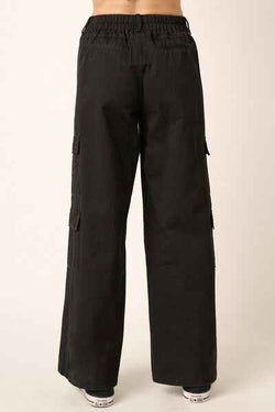 Mittoshop Low Rise Elastic Cover Waistband Cargo Pants - Damned Threads