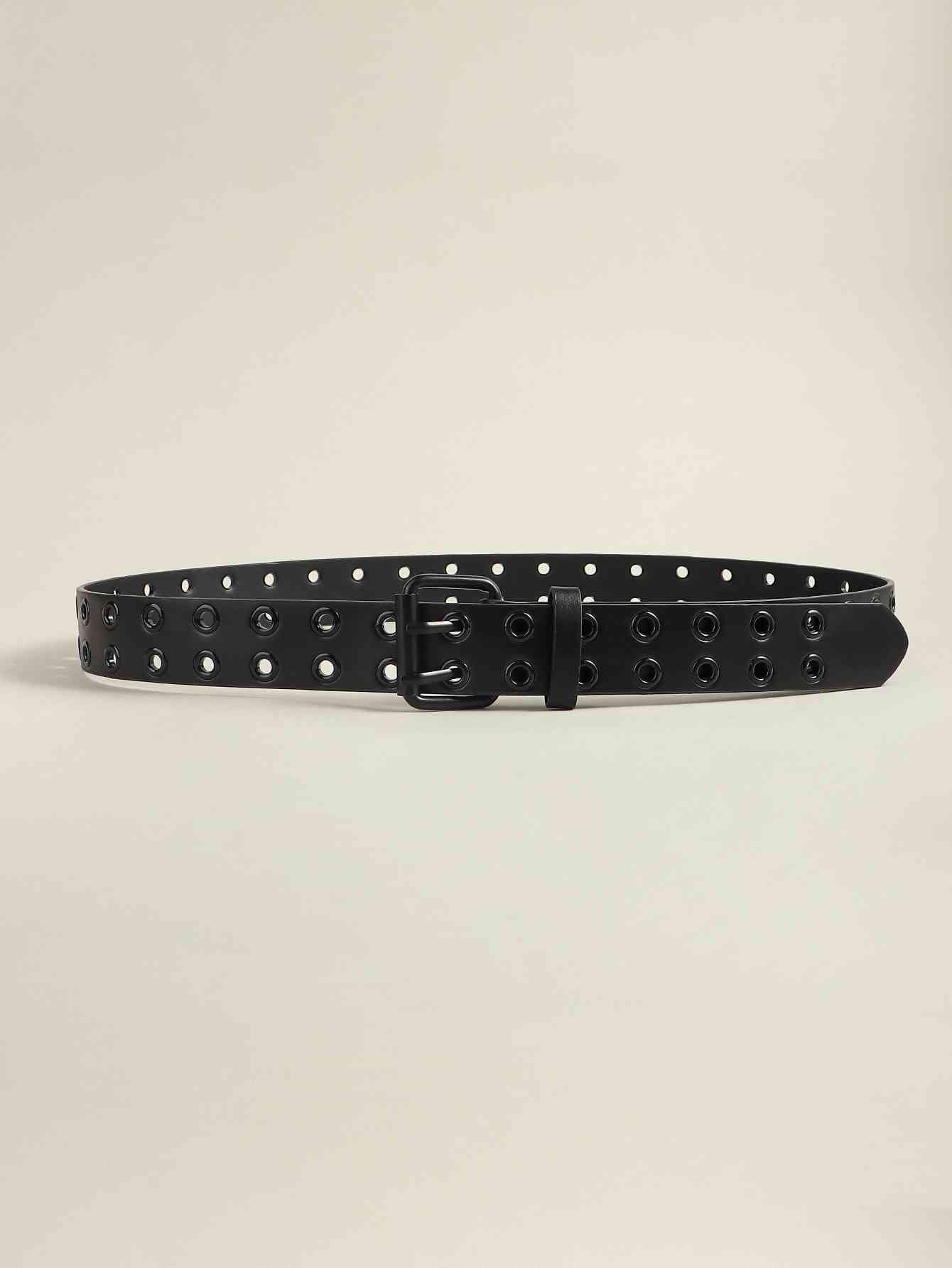 Grommet PU Leather Belt - Damned Threads