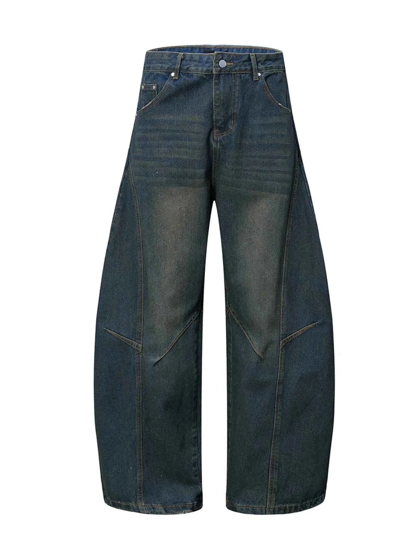 Men's Wide Leg Balloon Denim Jeans