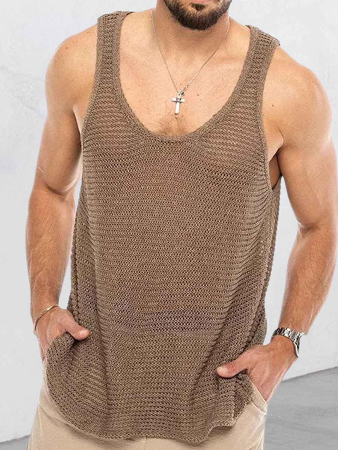 Men's Solid Mesh Tank - Damned Threads