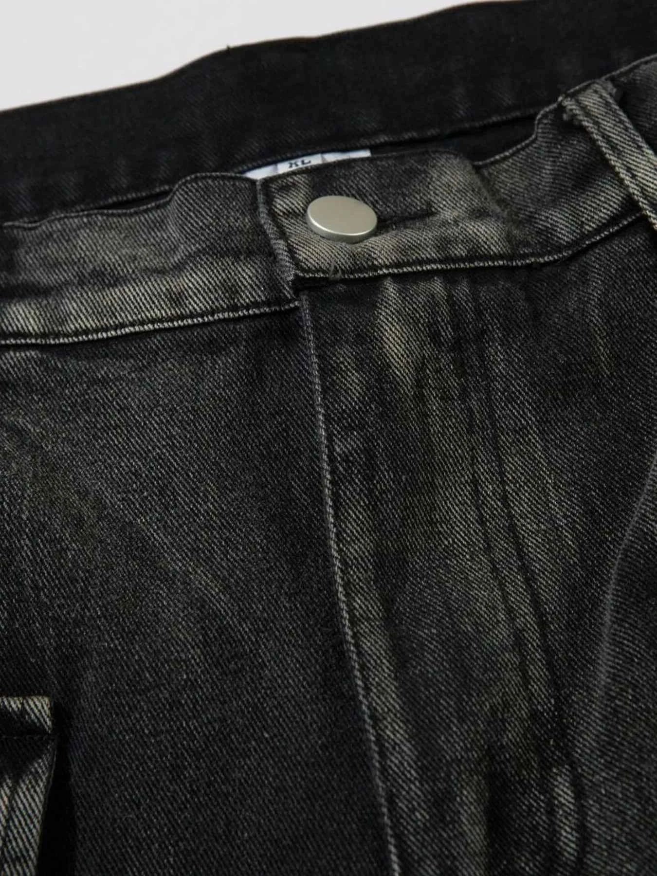 Men's Wide Leg Cargo Jeans