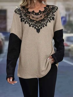 Decorative Lace Long Sleeve - Damned Threads