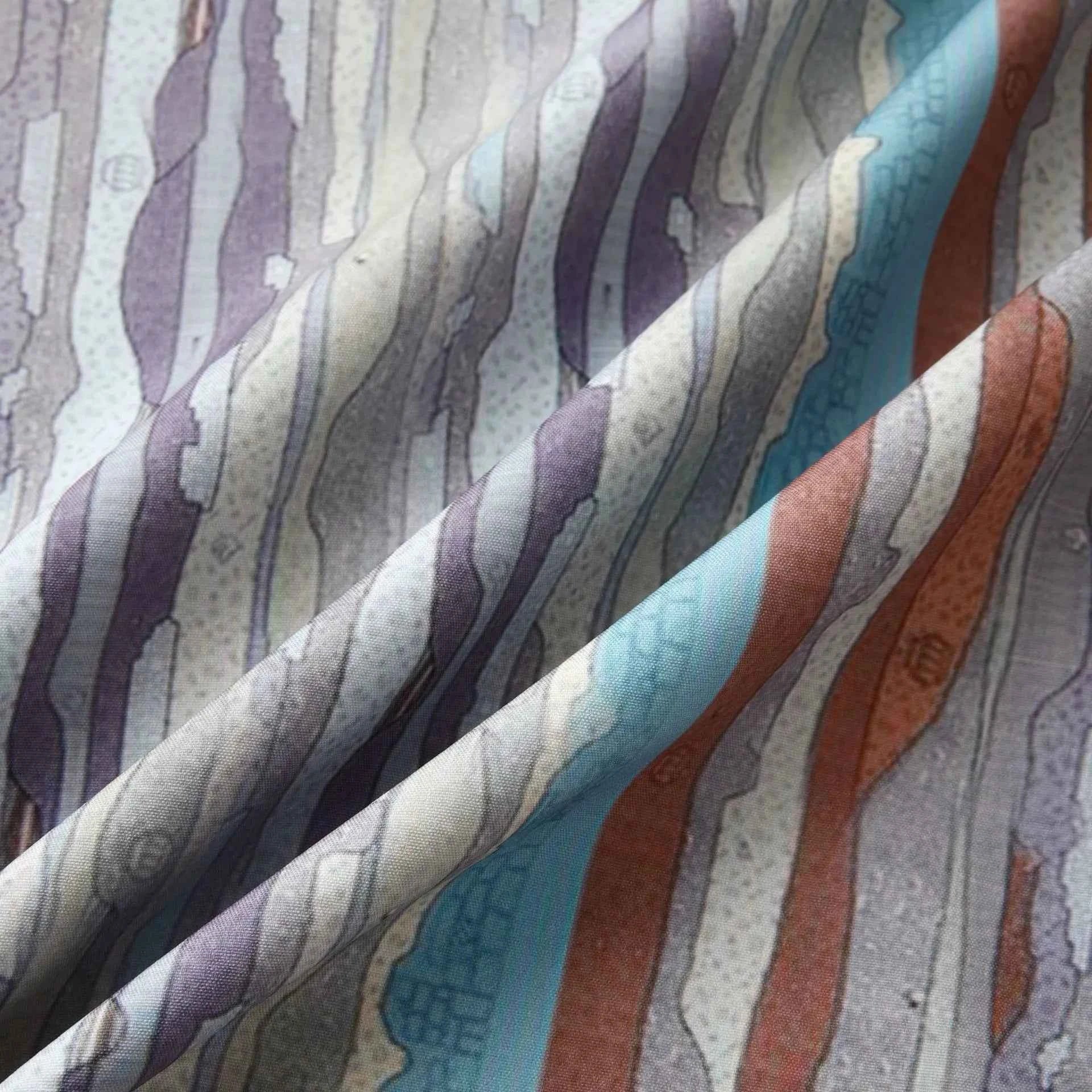 Men's Casual Vintage Striped Long Sleeve Button-Down Shirt