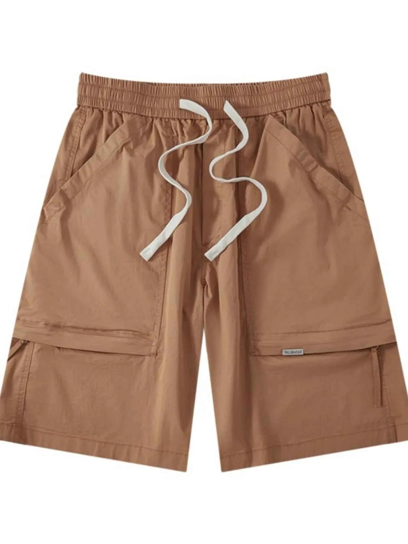 Men's Plus Size Casual Cargo Drawstring Shorts