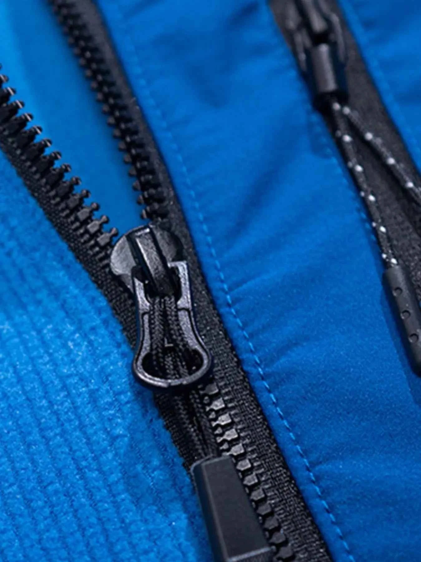 Men's Plus Size Half-Zip Fleece Sweatshirt with Chest Pocket