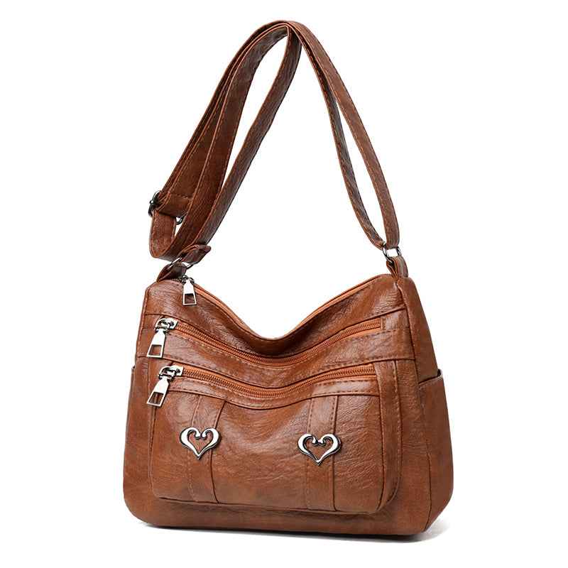 PU Leather Multi-Pockets Crossbody Bag - Damned Threads