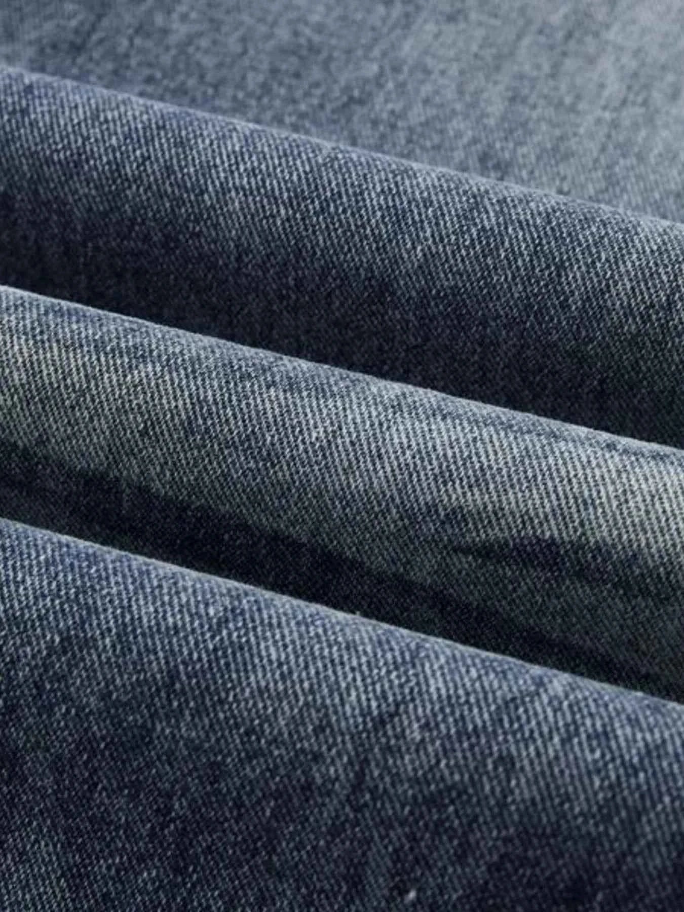 Men's Wash Wide Leg High-Rise Jeans