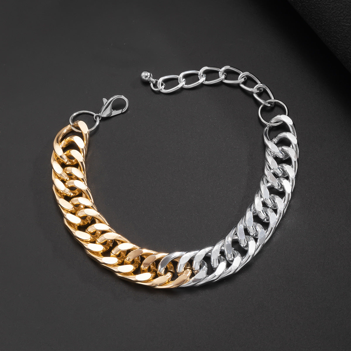 Silver & Gold Split Style Bracelet - Damned Threads