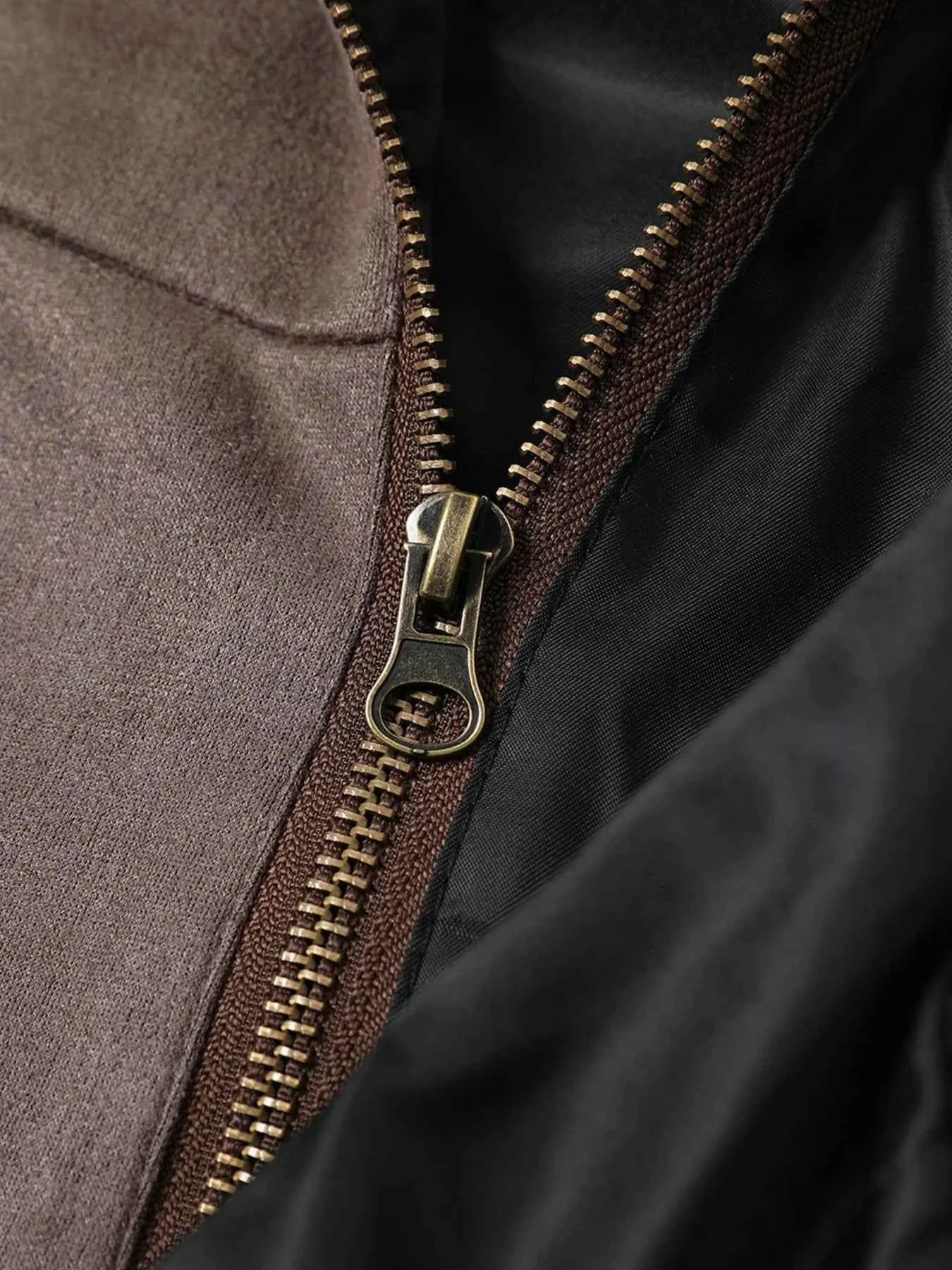 Men's Long Sleeve Hooded Zip-Up Jacket