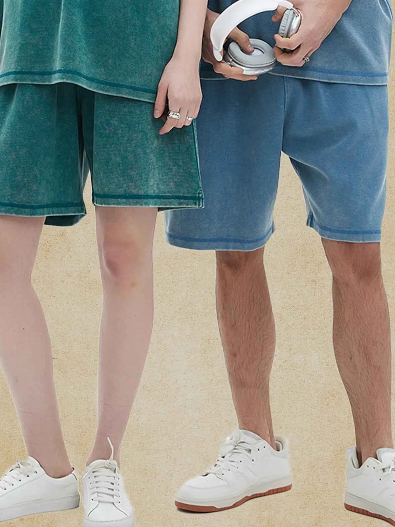 Men's Elastic Waist Shorts