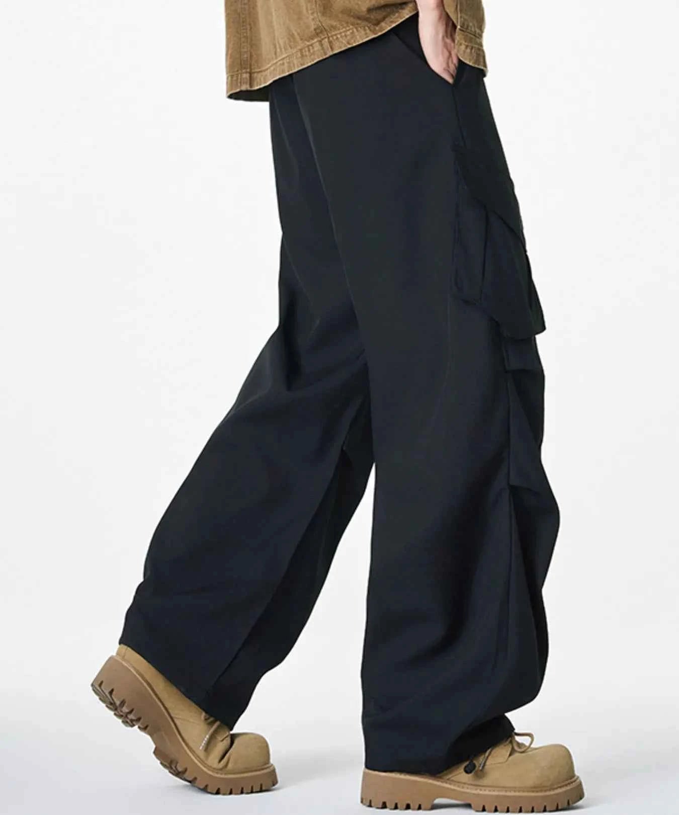 Men's Plus Size Loose Fit Cargo Combat Pants