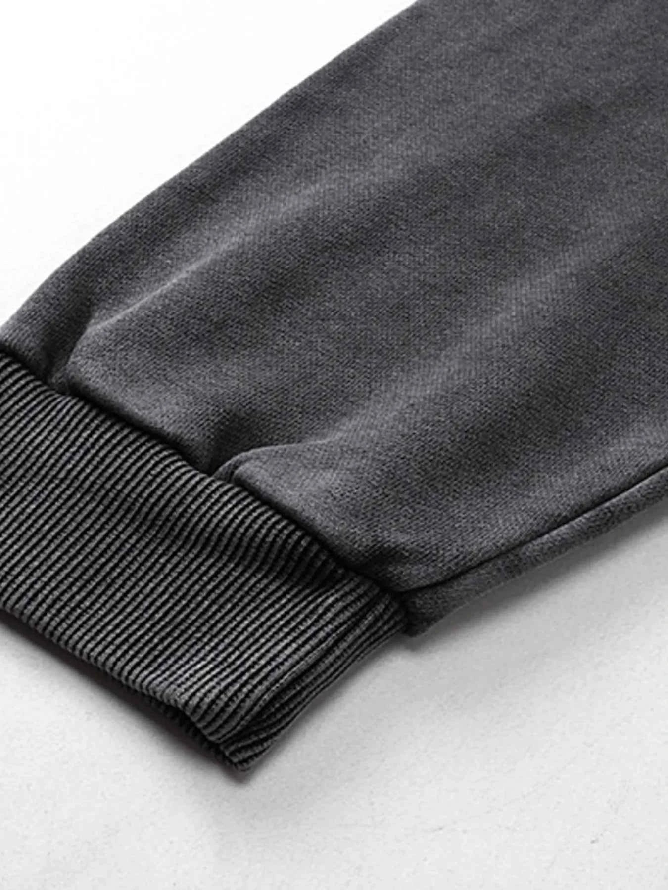 Men's Zip Up Washed Oversized Hoodie