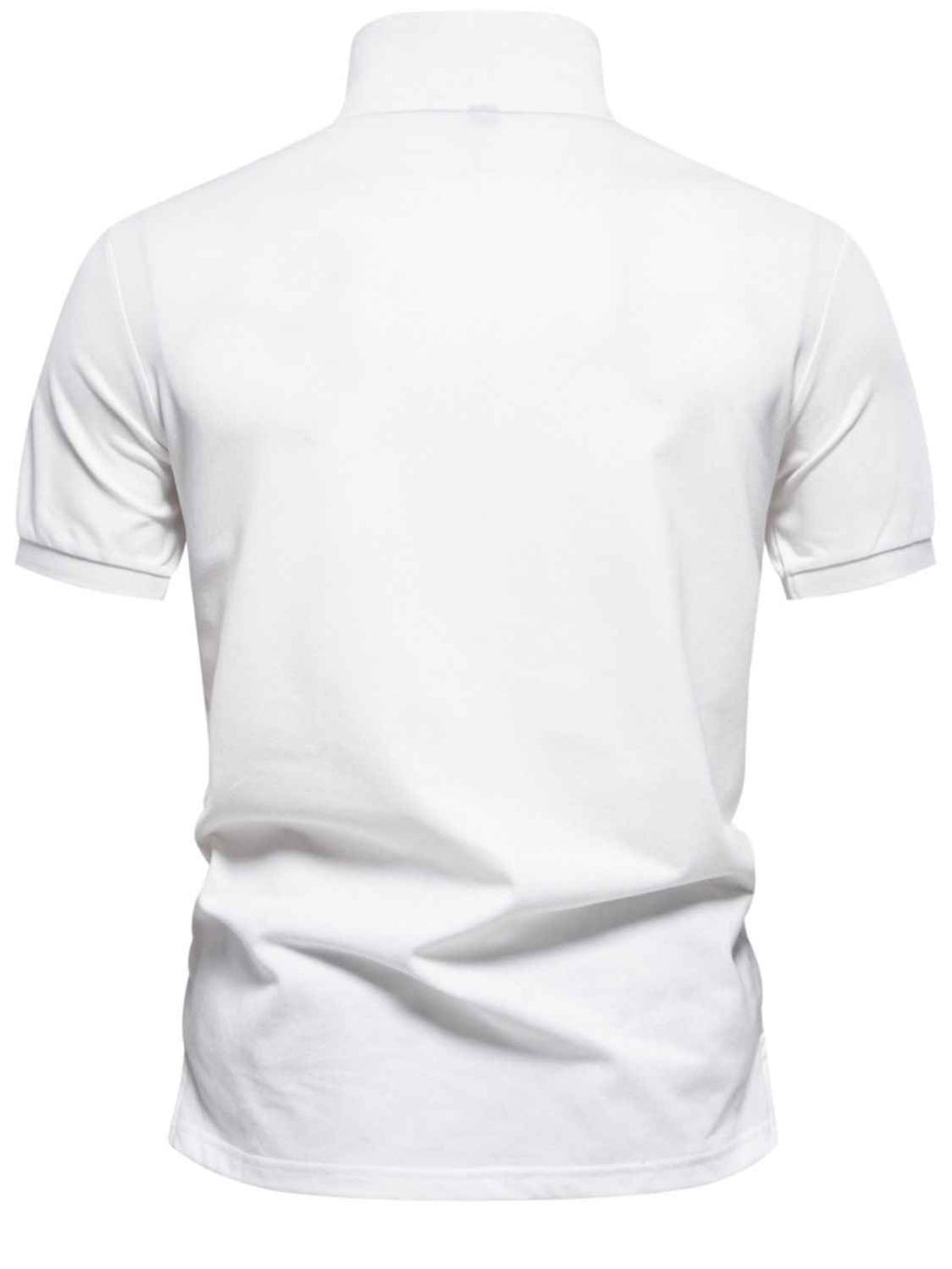 Men's Printed Collared Neck Short Sleeve Polo
