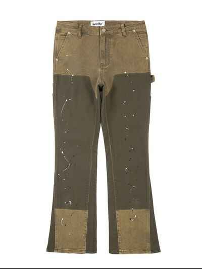 Men's Contrast Washed Bootcut Jeans - Damned Threads