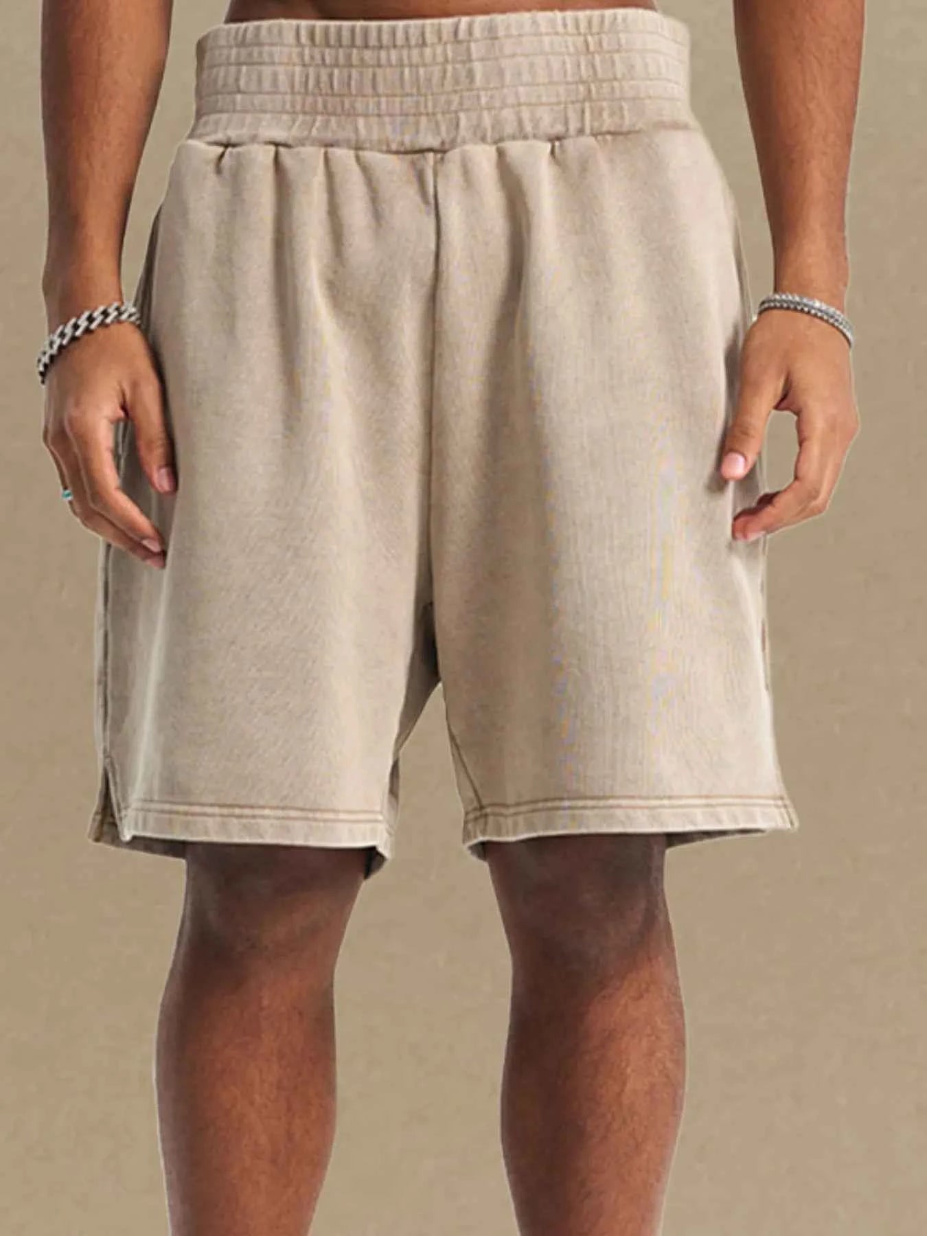 Men's Casual Elastic Waist Shorts