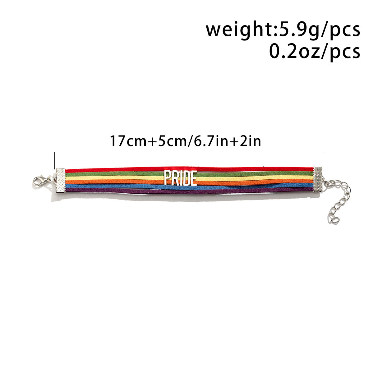 LGBT Pride Rainbow Hand-Woven Bracelet - Damned Threads