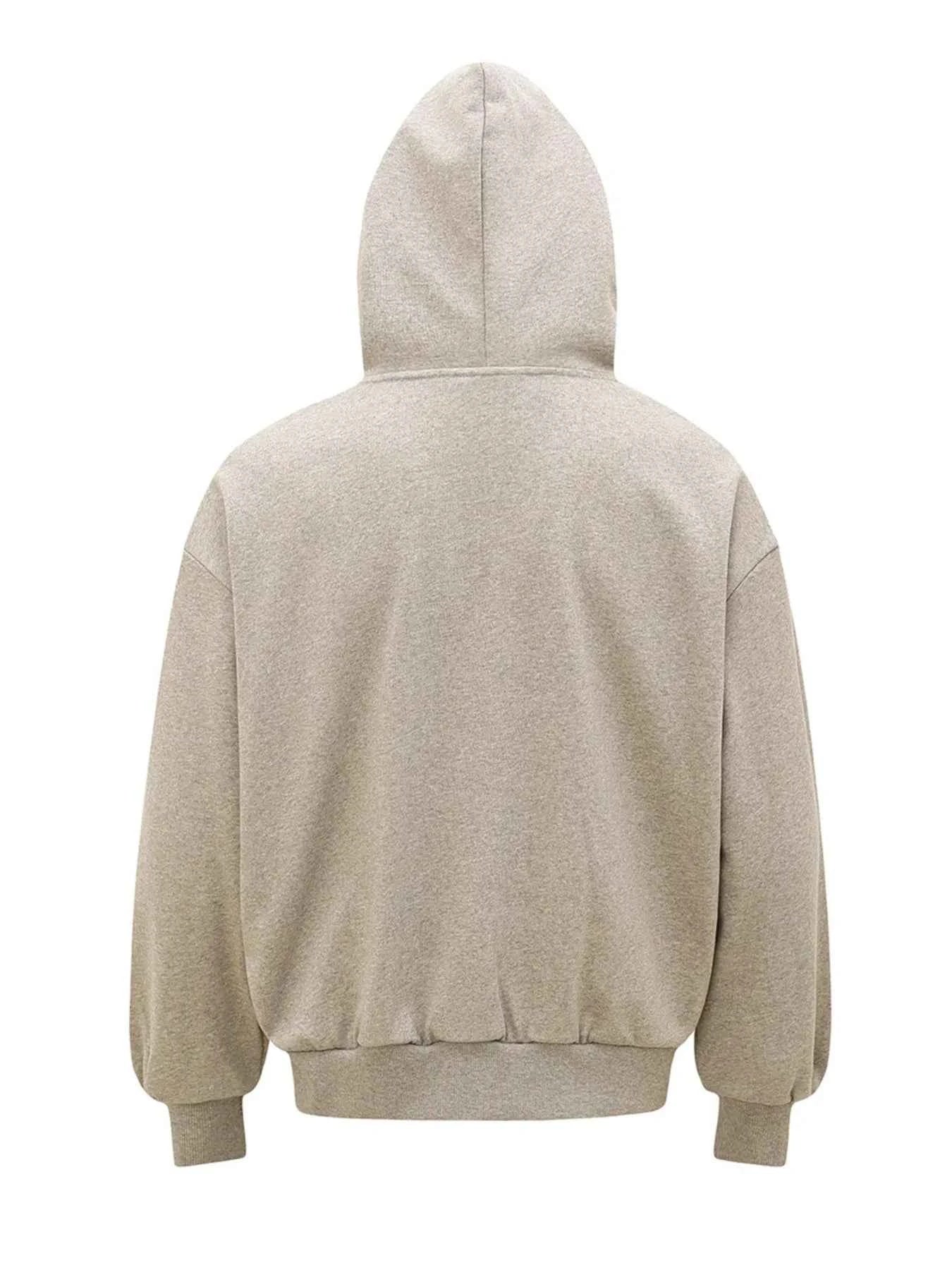 Men's Button Detail Long Sleeve Hoodie