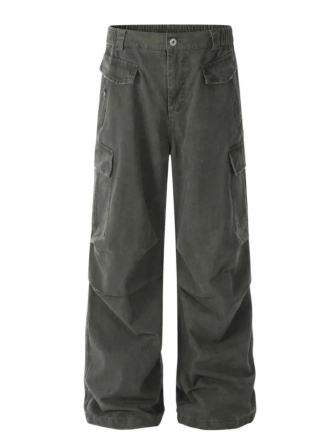 Men's Oversized Cargo Pants with Multiple Pockets