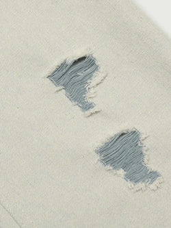 Men's Distressed Wash Straight Leg Jeans