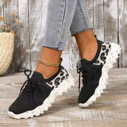 Leopard Mesh Round Toe Athletic - Damned Threads