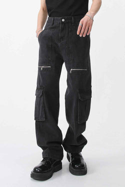 Men's Loose Fit Jeans with Cargo Pockets - Damned Threads