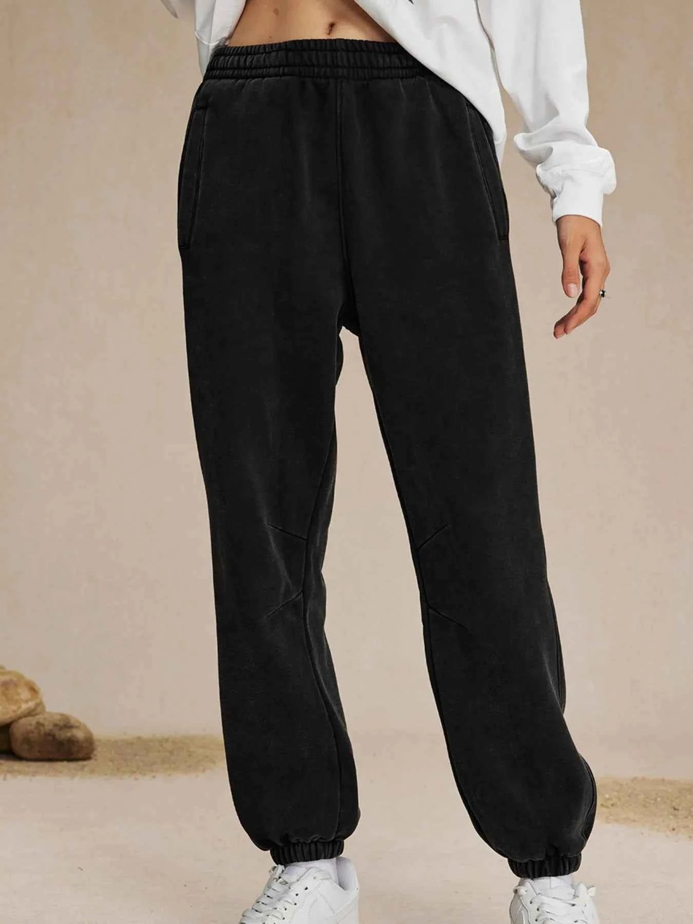 Men's Casual Elastic Waist Cotton Sweatpants