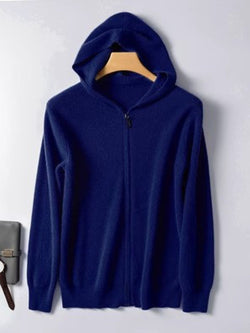 Men's Plus Size Zip Up Long Sleeve Hooded Cardigan - Damned Threads