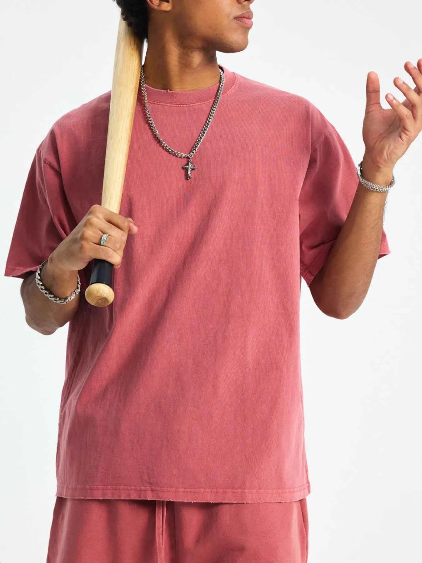 Men's Casual Oversized Cotton T-Shirt