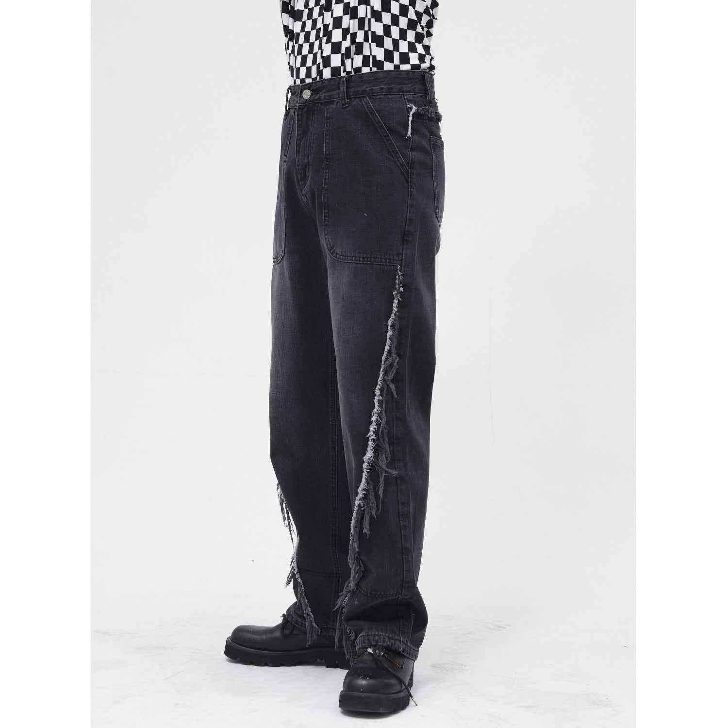 Raw Hem Jeans with Pockets - Damned Threads