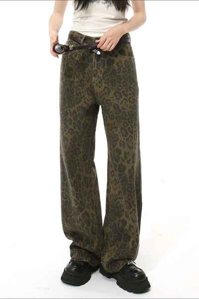 Leopard Jeans with Pockets - Damned Threads
