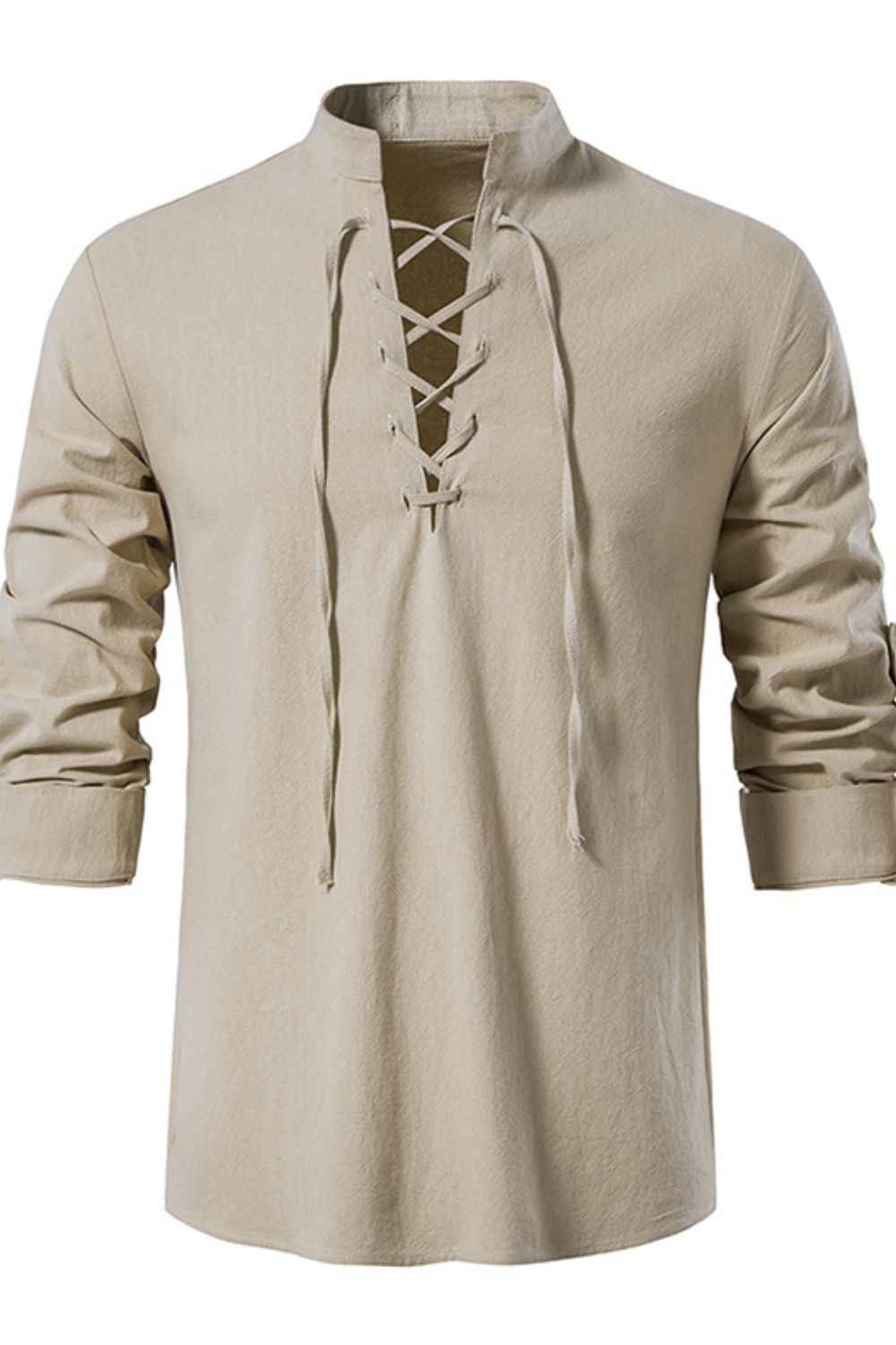 Men's Lace-Up Breezy Shirt - Damned Threads