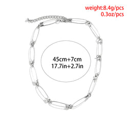 Safety Pin Chain Necklace - Damned Threads