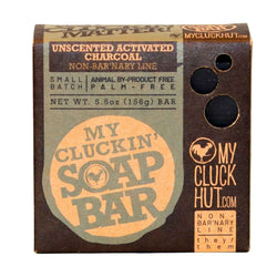 Unscented Activated Charcoal | My Cluckin' Soap Bar - Damned Threads
